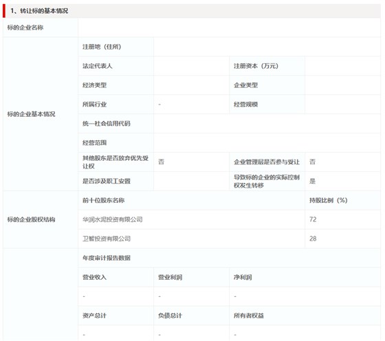 轉讓標情況